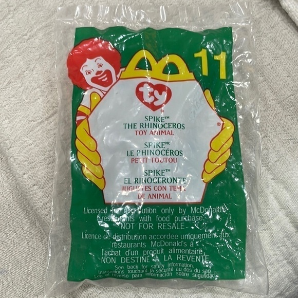 MCDONALD’S TY Spike the Rhinoceros #11 - Picture 1 of 2